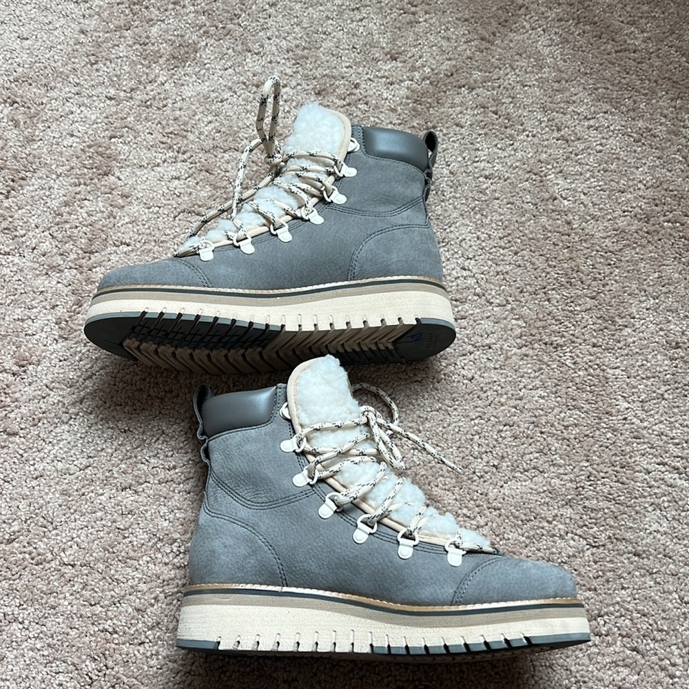 Cole Haan Zerogrand Xplor Faux Shearling Hiking Boots